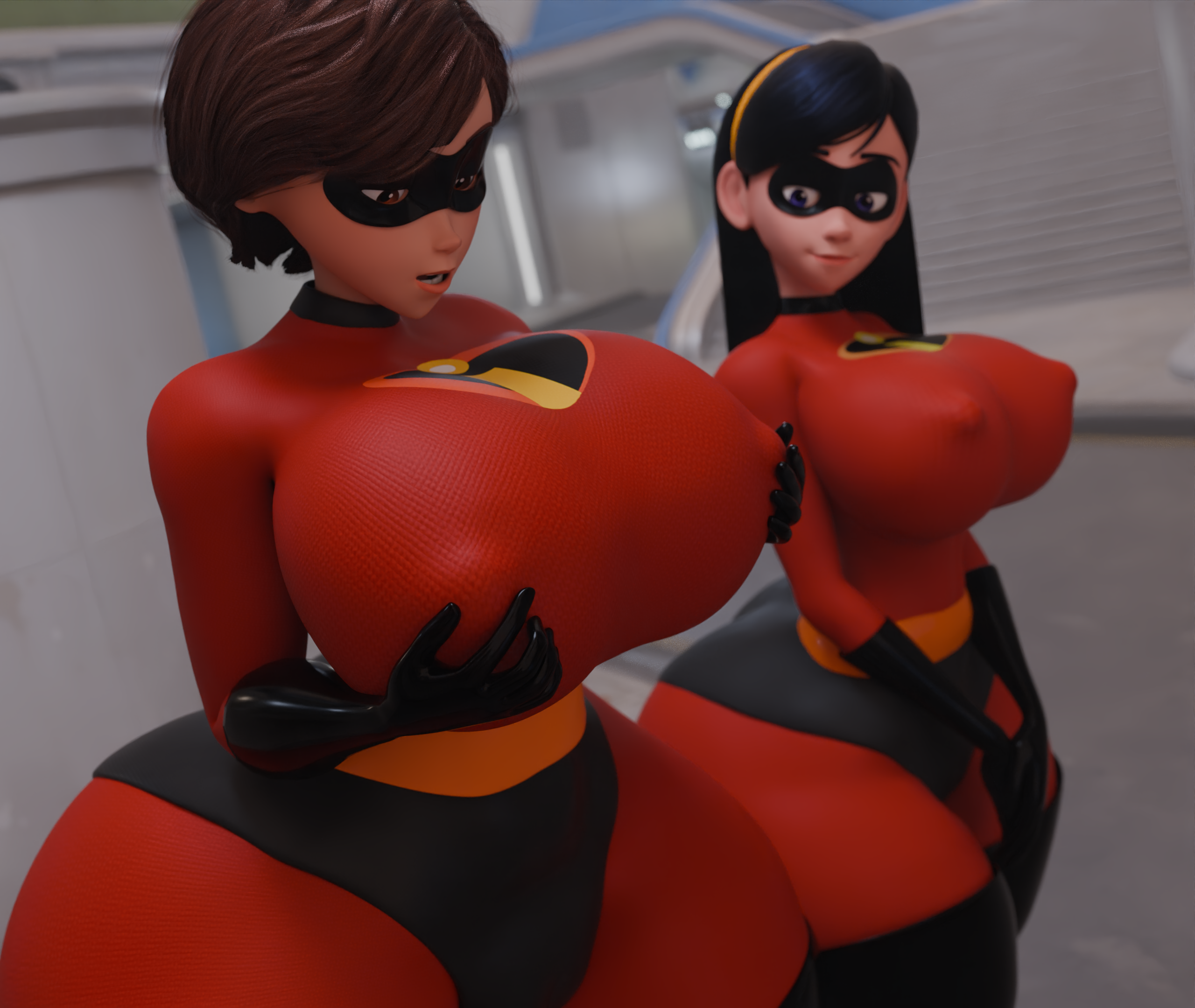 Rule34 – If it exists, there is porn of it / elastigirl, helen parr, violet parr / 8700819