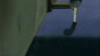 henrietta (gunslinger girl), gunslinger girl, screencap, animated, animated gif, lowres, 00s, brown hair, gun, running, weapon