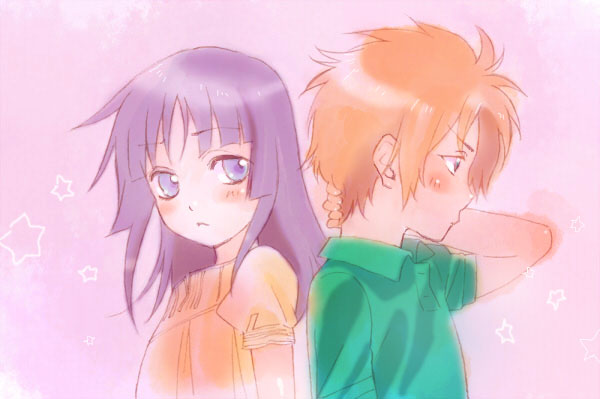 azmr, tan tan tanuki, iizuna noriyuki, isayama yomi, noriyuki iizuna, ga-rei, ga-rei zero, bad id, bad pixiv id, 00s, blunt bangs, blush, hime cut, star (symbol)