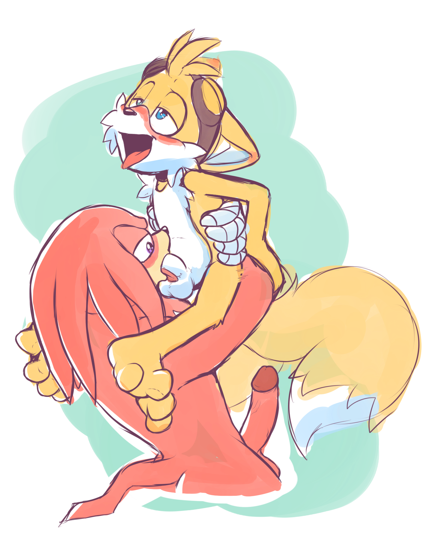 Rule34 – If it exists, there is porn of it / redhixen, rexin, knuckles the echidna, tails / 280311