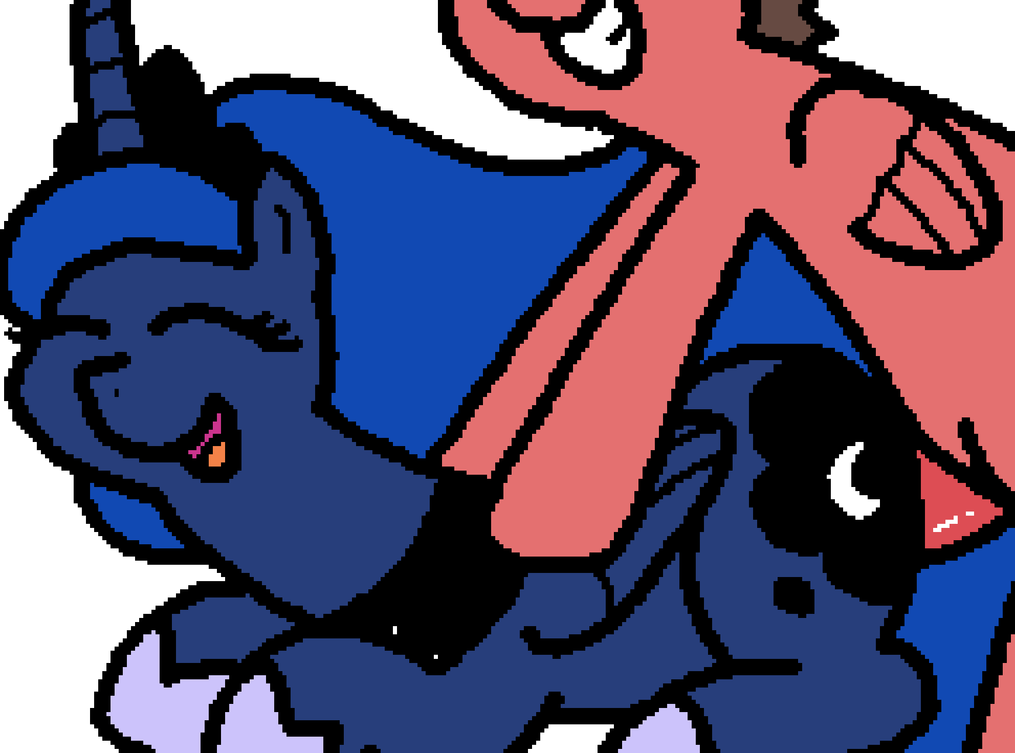 Rule34 – If it exists, there is porn of it / pokehidden, original character, princess luna (mlp) / 280328