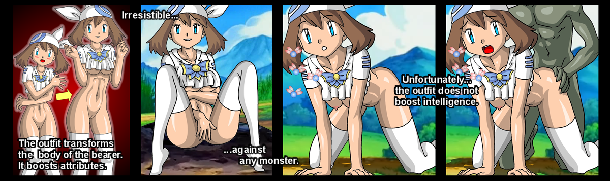 kageta, lake art, haruka (pokemon), pokemon, from behind, rape, sex, thighhighs, uncensored