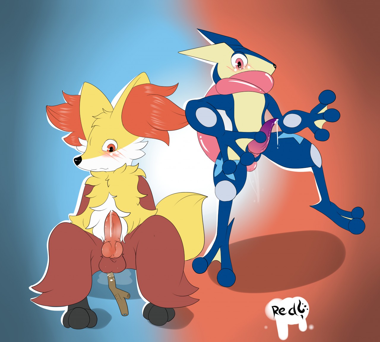 Rule34 – If it exists, there is porn of it / delphox, greninja / 280736