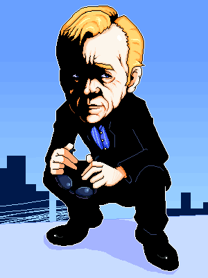 murakami, murakami (pixiv19297), horatio caine, csi, csi miami, lowres, 1boy, chibi, male focus, pixel art, solo, sunglasses