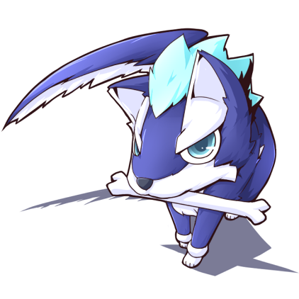 reku, repede (tales), tales of (series), tales of vesperia, lowres, 00s, aged down, baby animal, blue eyes, bone, dog, no humans, puppy