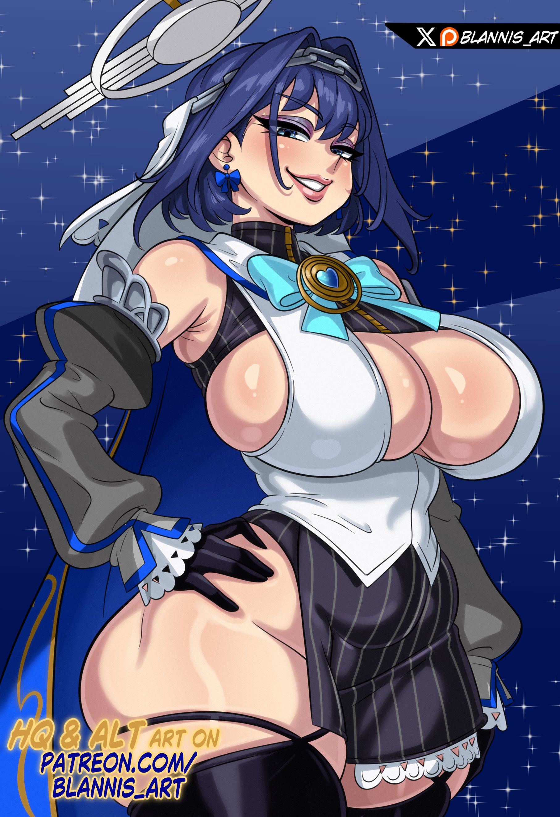 blannis, ouro kronii, hololive, hololive english, tagme, 1girl, ass, breasts, cleavage, clothing cutout, hip vent, huge ass, large breasts, sideboob, thick thighs, thighs, underboob, virtual youtuber, wide hips