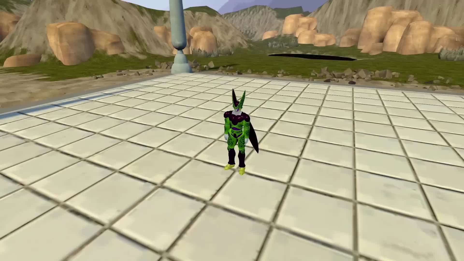 cell (dragon ball), perfect cell, ryu (street fighter), dragon ball, dragonball z, street fighter, animated, sound, tagme, video, cell games, crossover, fighting, teamfourstar