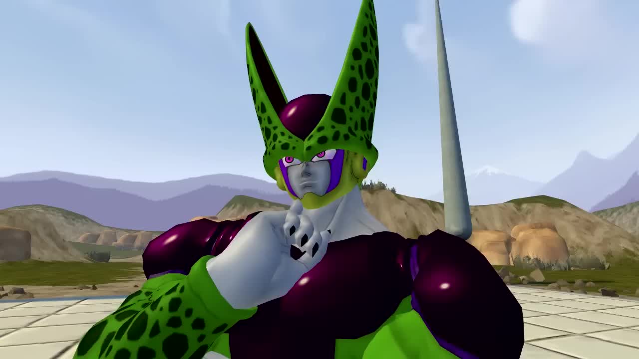 cell (dragon ball), deadpool, perfect cell, deadpool (series), dragon ball, dragonball z, marvel, animated, sound, tagme, video, cell games, crossover, fighting, teamfourstar