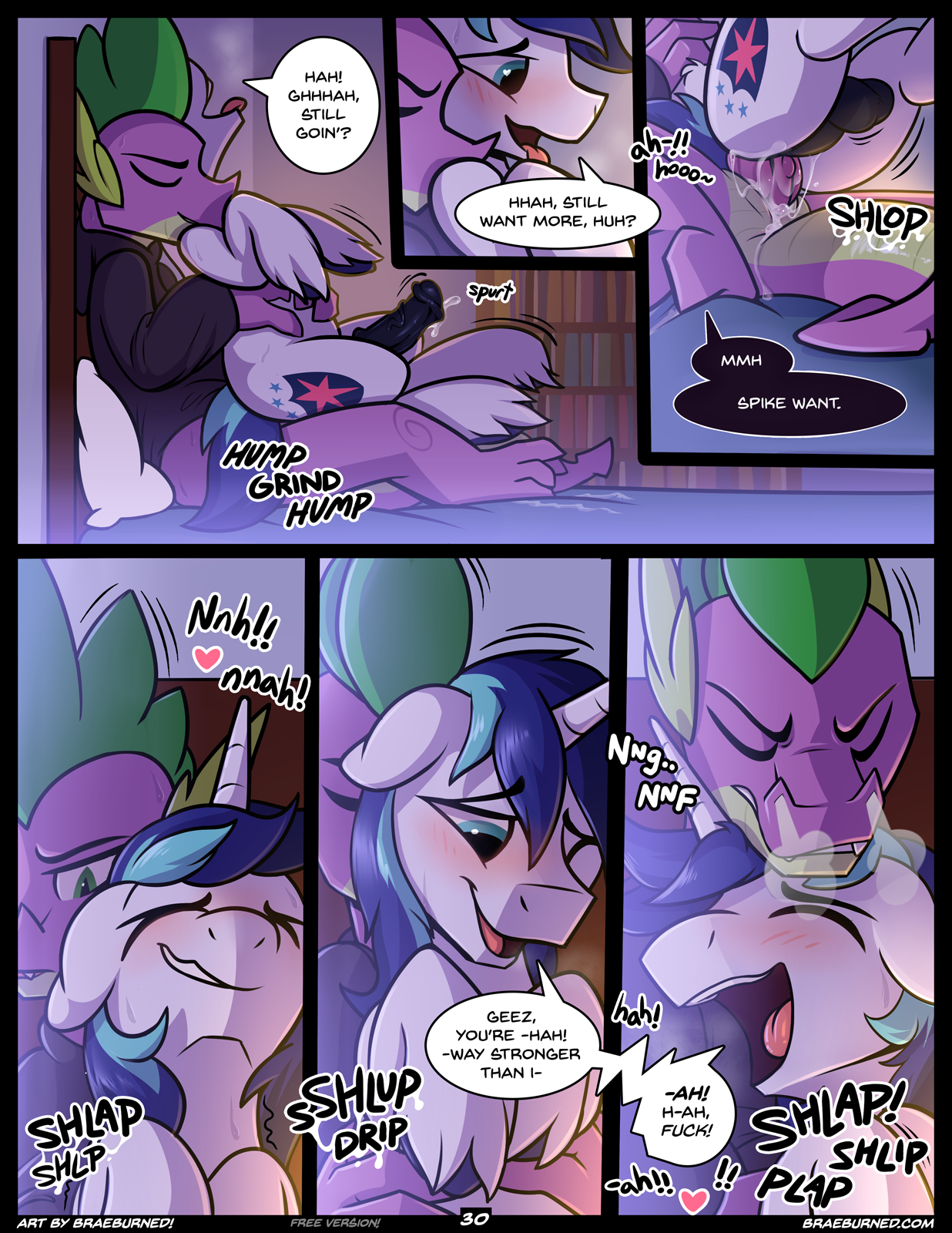 Rule34 – If it exists, there is porn of it / braeburned, shining armor (mlp), spike (mlp) / 281335