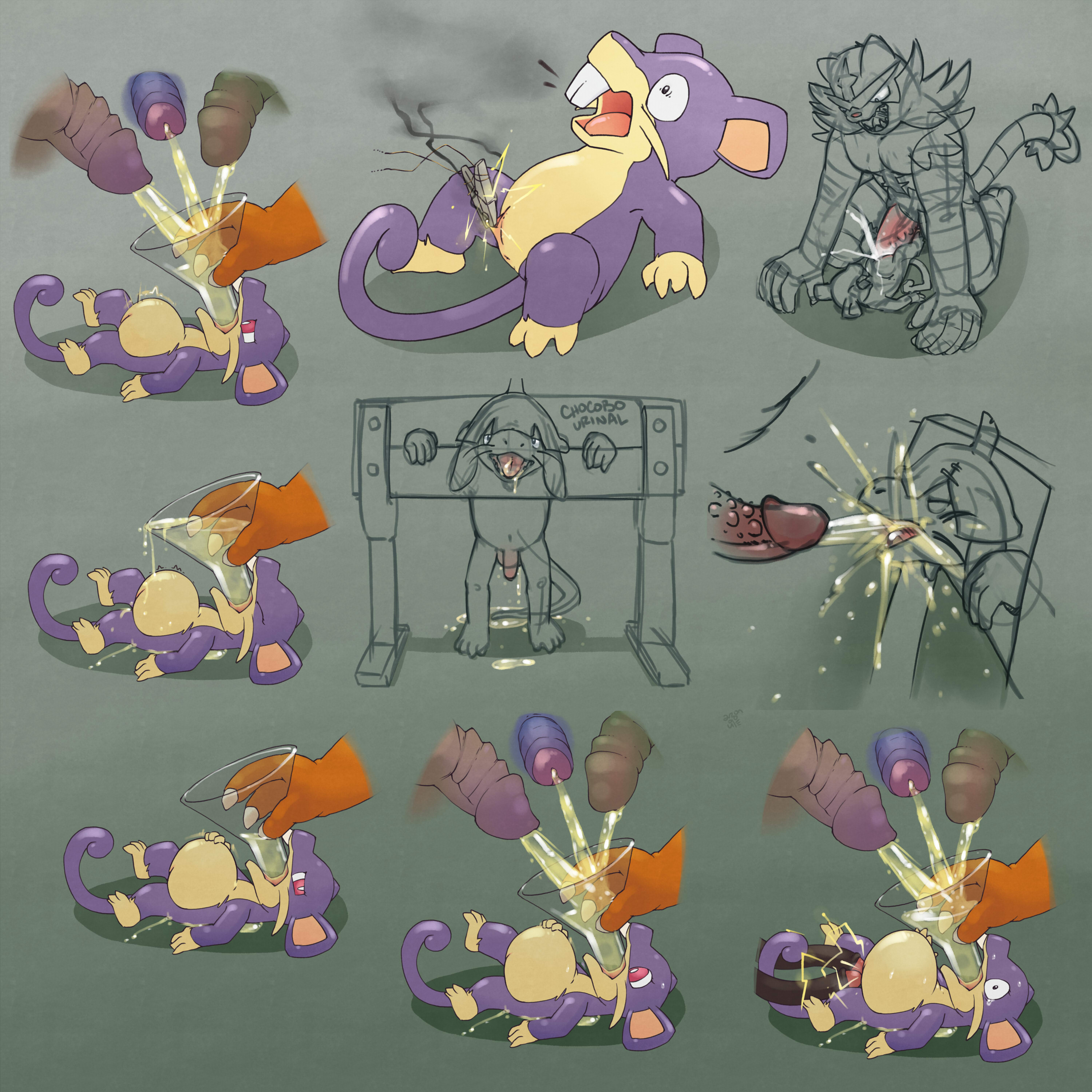 Rule34 – If it exists, there is porn of it / argon vile, incineroar, rattata / 281358