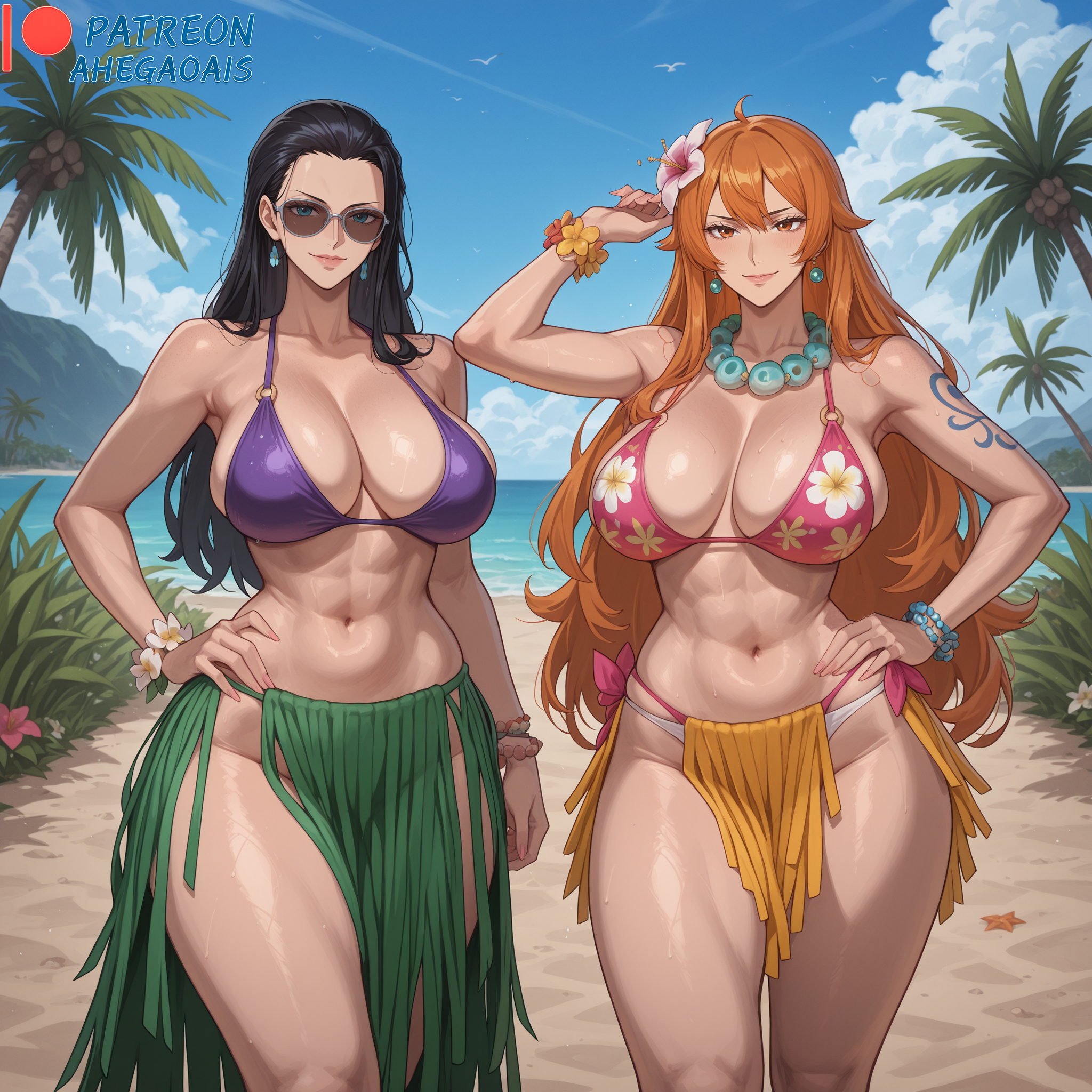Rule34 – If it exists, there is porn of it / nami (one piece), nico robin / 8701170