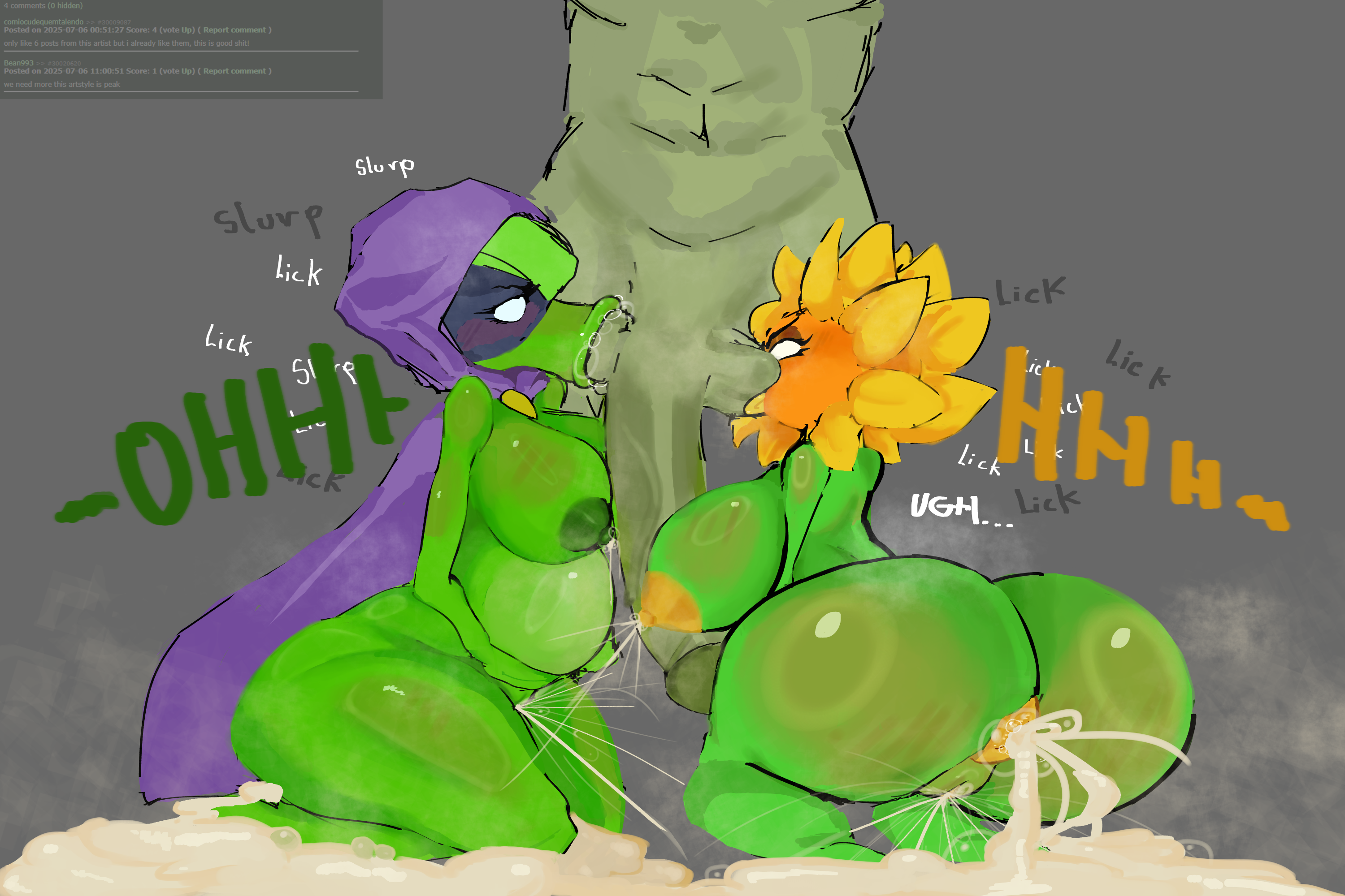 Rule34 – If it exists, there is porn of it / green shadow, sunflower (pvz) / 8701183