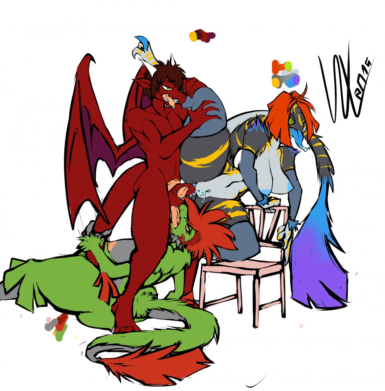 Rule34 – If it exists, there is porn of it / wolflance, levi, pyron, quetzacoatl cortessa / 282971