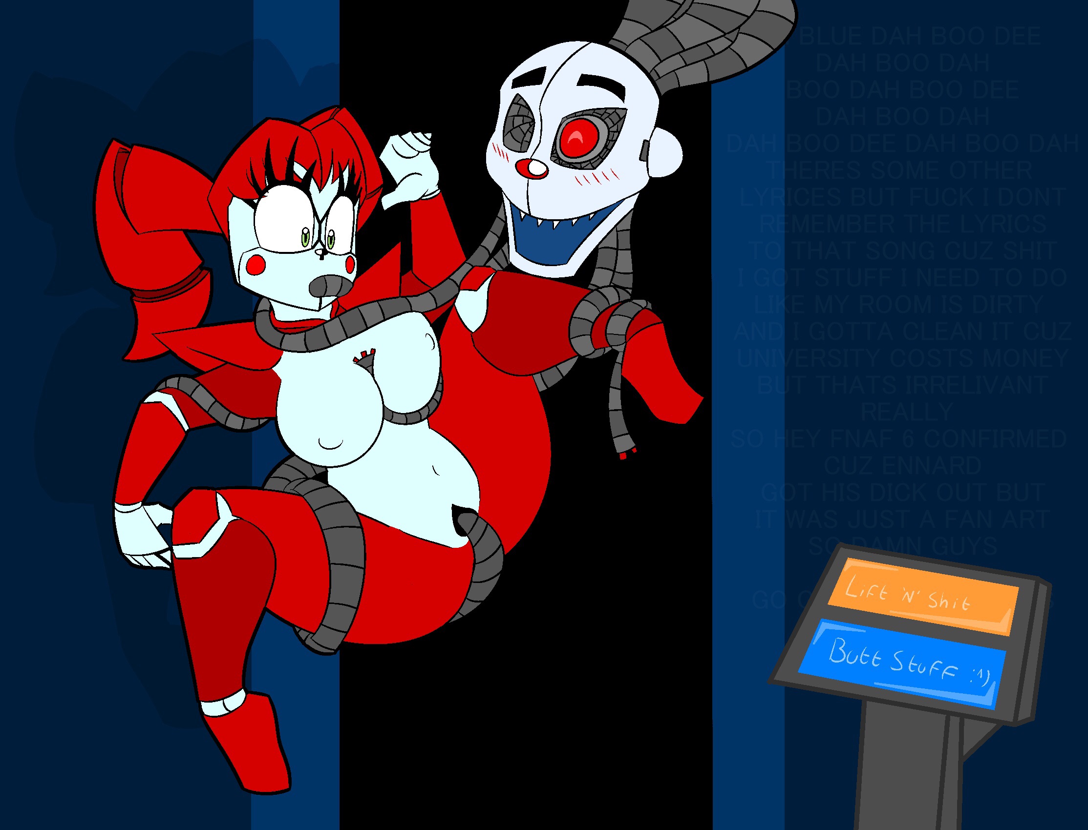 Rule34 – If it exists, there is porn of it / theicedwolf, circus baby, ennard (fnafsl) / 284079