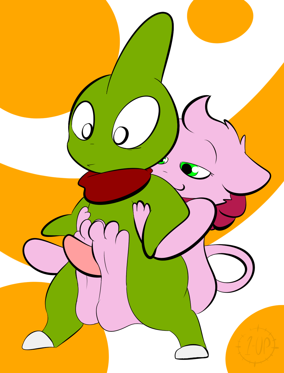Rule34 – If it exists, there is porn of it / 1-upclock, larvitar, mew / 284678