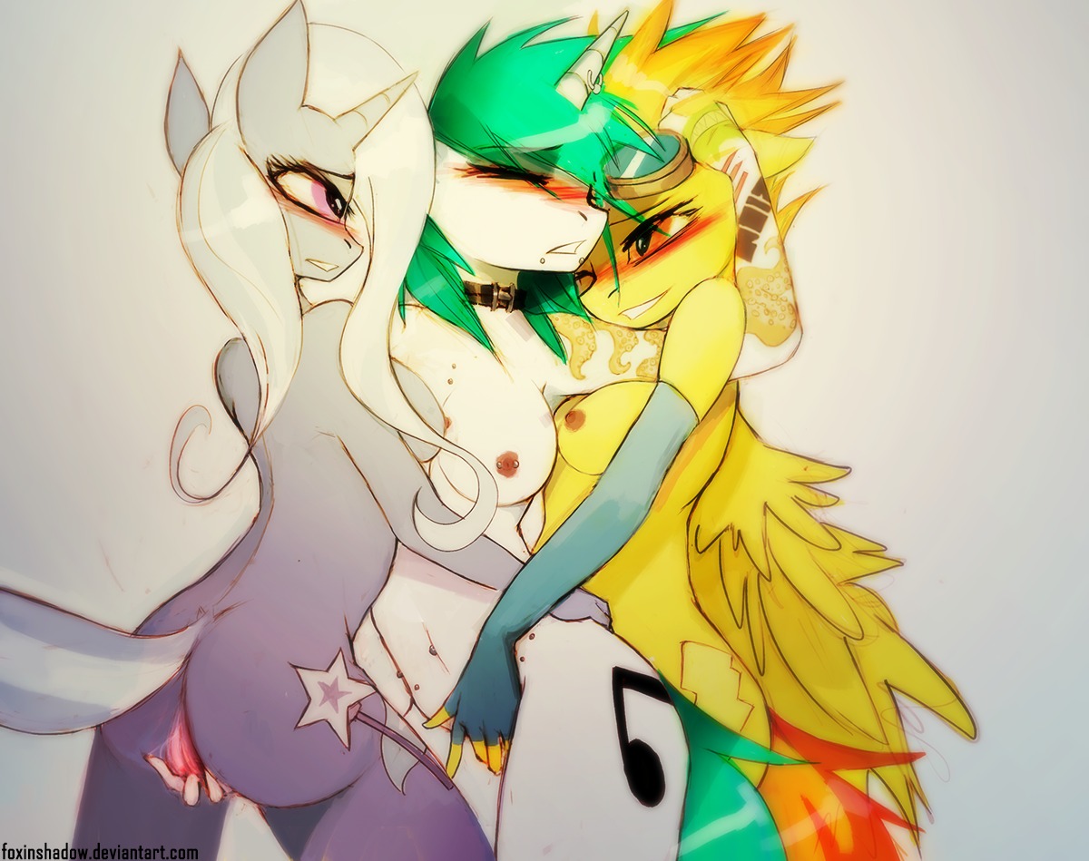 Rule34 – If it exists, there is porn of it / foxinshadow, spitfire, trixie, vinyl scratch (mlp) / 285682