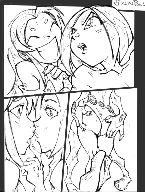 Rule34 – If it exists, there is porn of it / raven, starfire / 286343