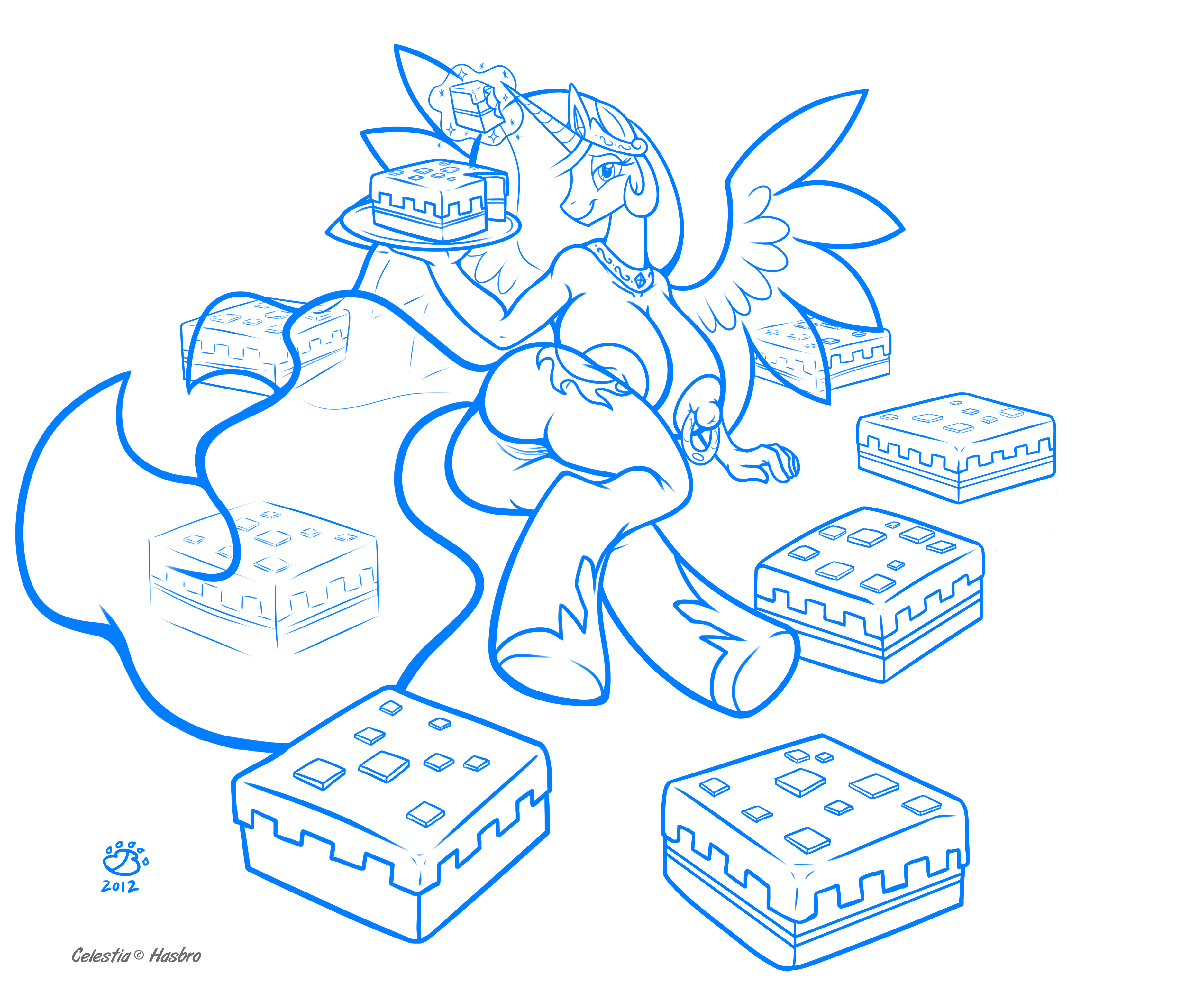 Rule34 – If it exists, there is porn of it / badgerben, princess celestia (mlp) / 287174