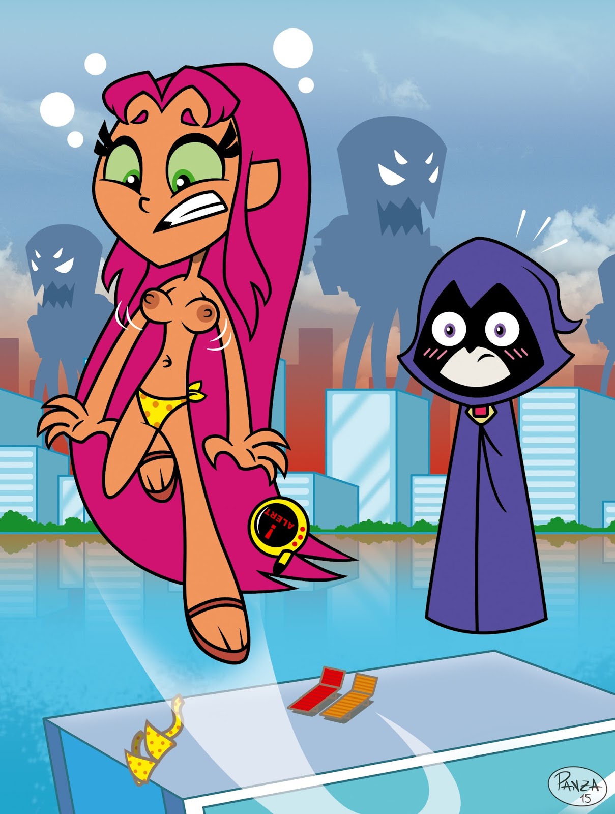 Rule34 – If it exists, there is porn of it / raven, starfire / 289565