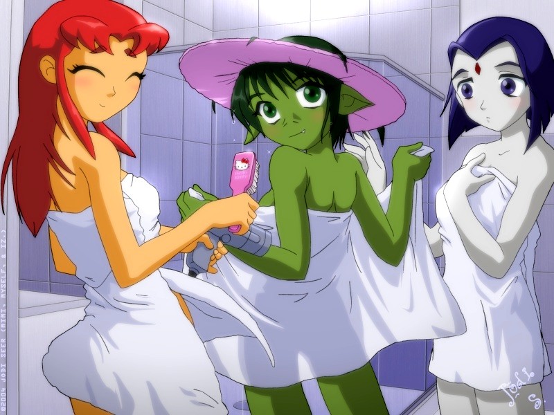 Rule34 – If it exists, there is porn of it / beast boy, raven, starfire / 290382