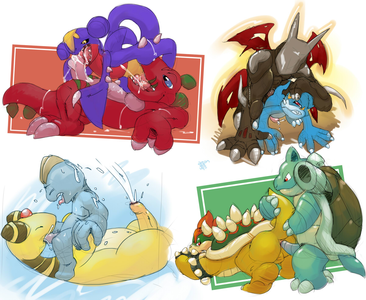 Rule34 – If it exists, there is porn of it / argon vile, ampharos, blastoise, bowser, cyberdramon, garchomp, koopa, machop, tyrannomon, veemon / 291832