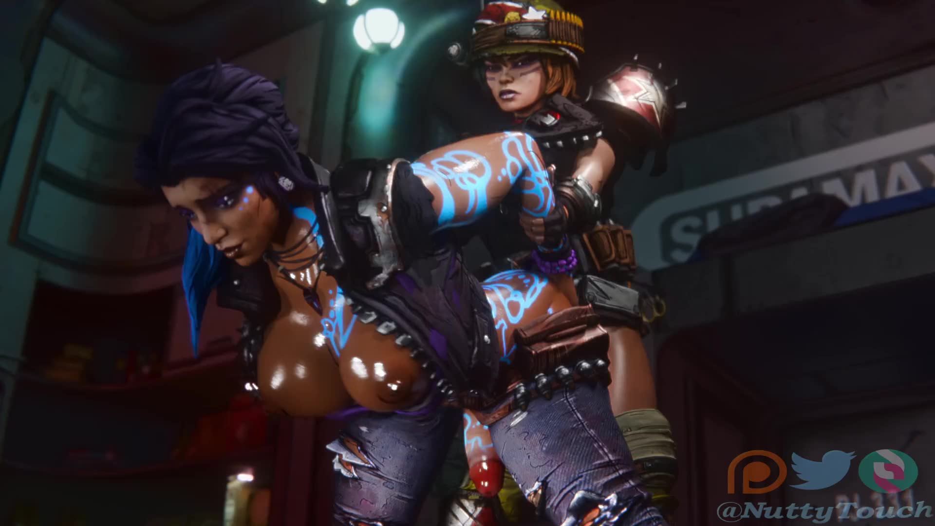 Rule34 – If it exists, there is porn of it / amara (borderlands), moze (borderlands) / 8703472