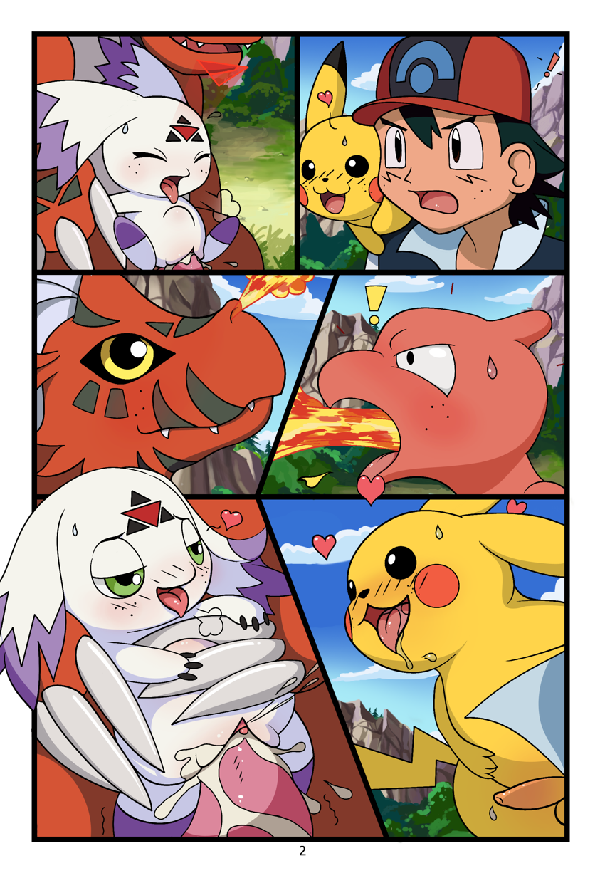 Rule34 – If it exists, there is porn of it / tricksta, calumon, charmeleon, growlmon, guilmon, pikachu, satoshi (pokemon), takato matsuki / 292504