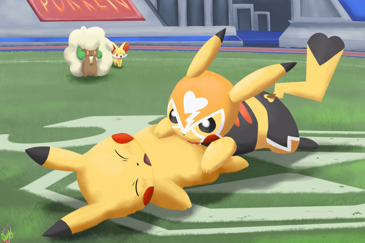 Rule34 – If it exists, there is porn of it / arti (artist), fennekin, pikachu, pikachu libre, whimsicott / 292882