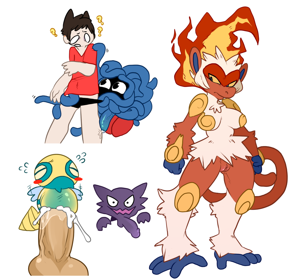 Rule34 – If it exists, there is porn of it / paperclip (artist), dunsparce, haunter, infernape, tangela / 293343