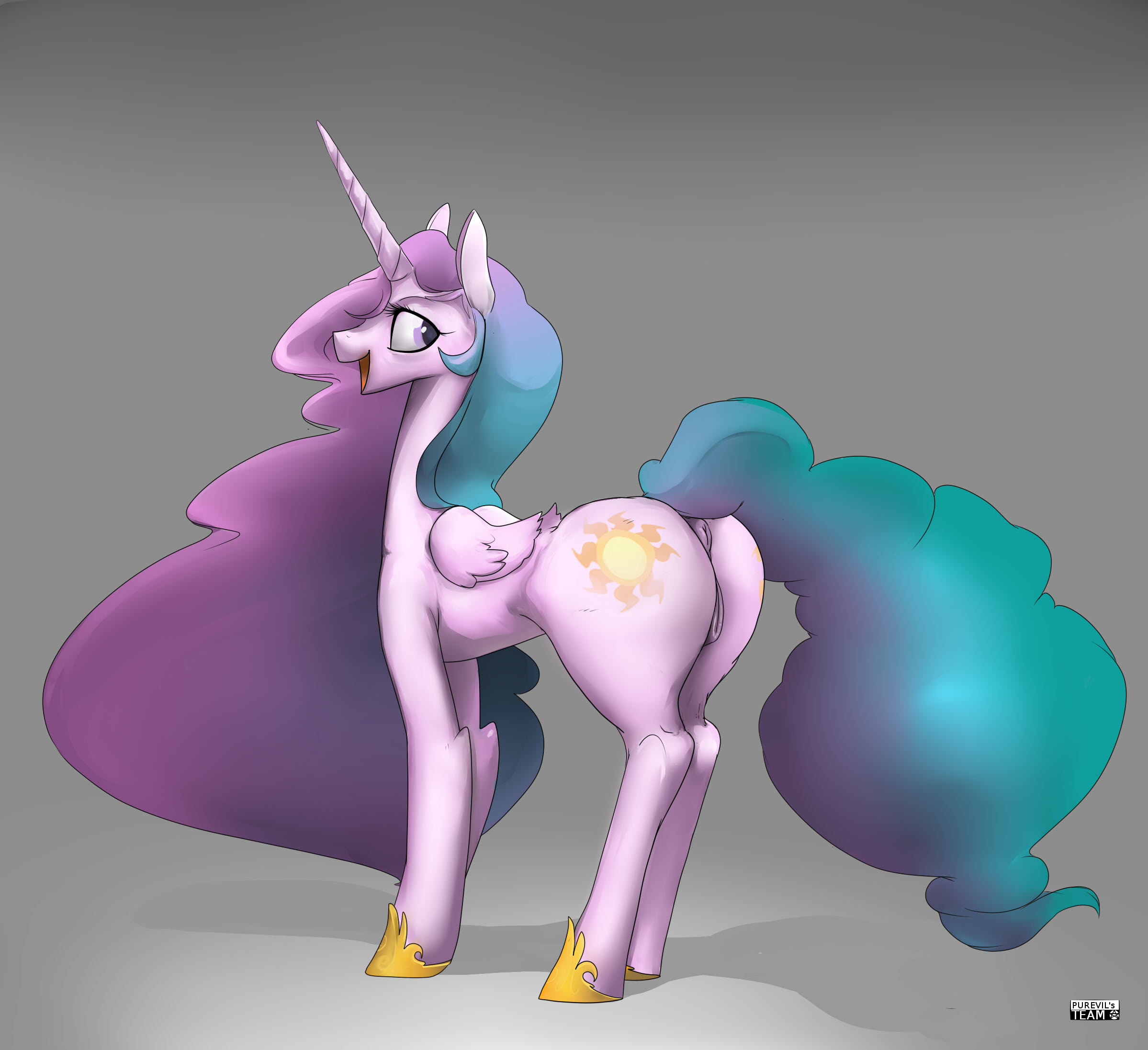 Rule34 – If it exists, there is porn of it / purevil, princess celestia / 293629