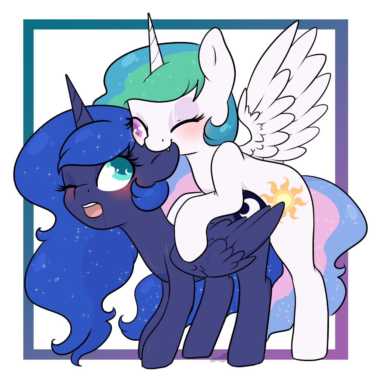 Rule34 – If it exists, there is porn of it / smallandnaughty, princess celestia (mlp), princess luna (mlp) / 294899