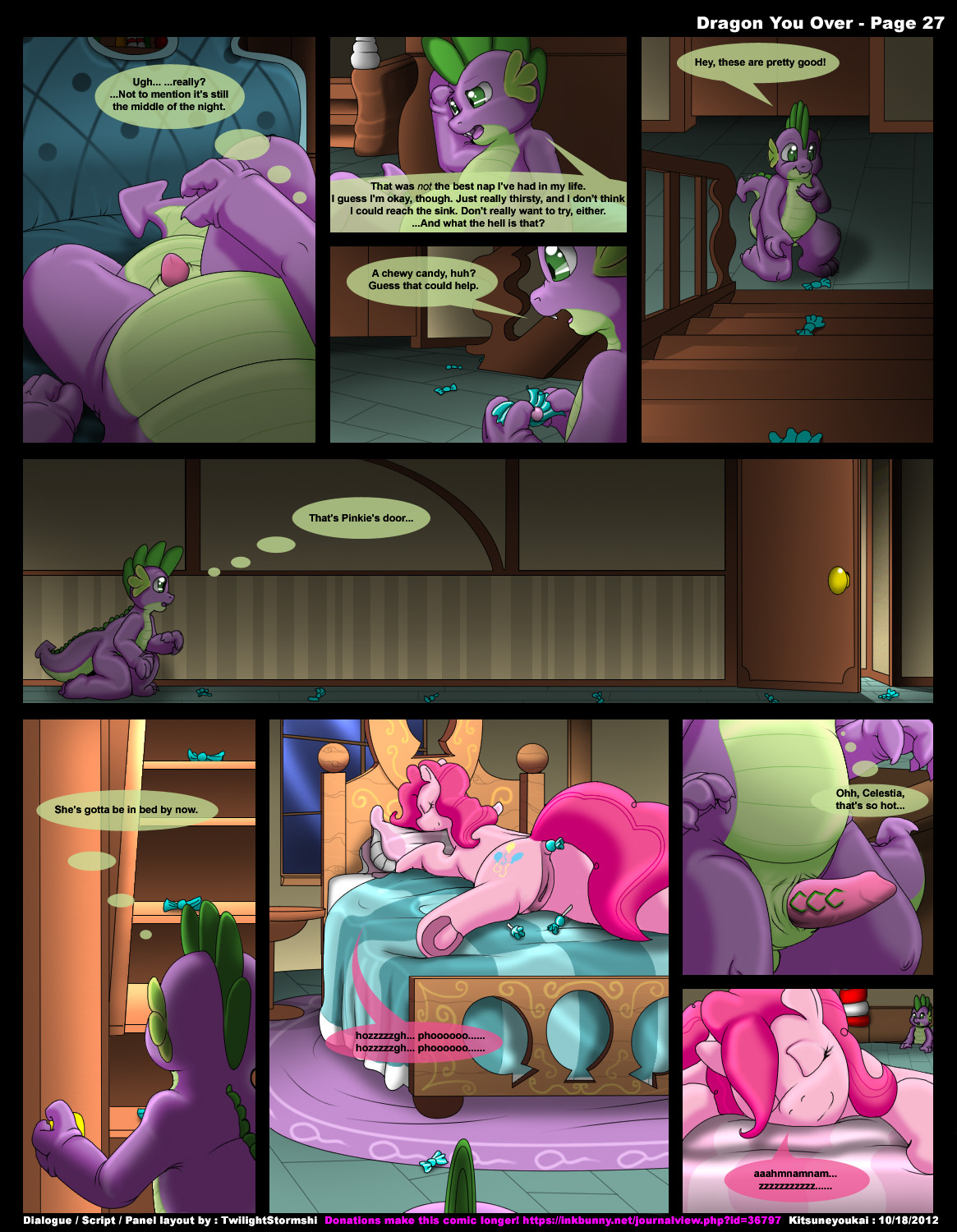 Rule34 – If it exists, there is porn of it / kitsune youkai, pinkie pie (mlp), spike (mlp) / 294960