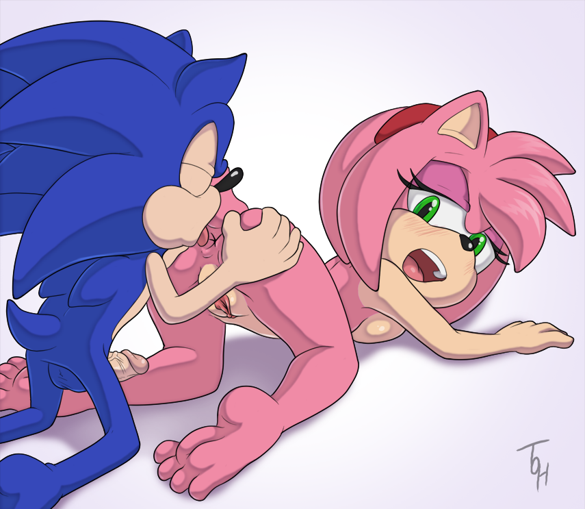 Rule34 – If it exists, there is porn of it / the other half, amy rose, sonic the hedgehog / 8704365
