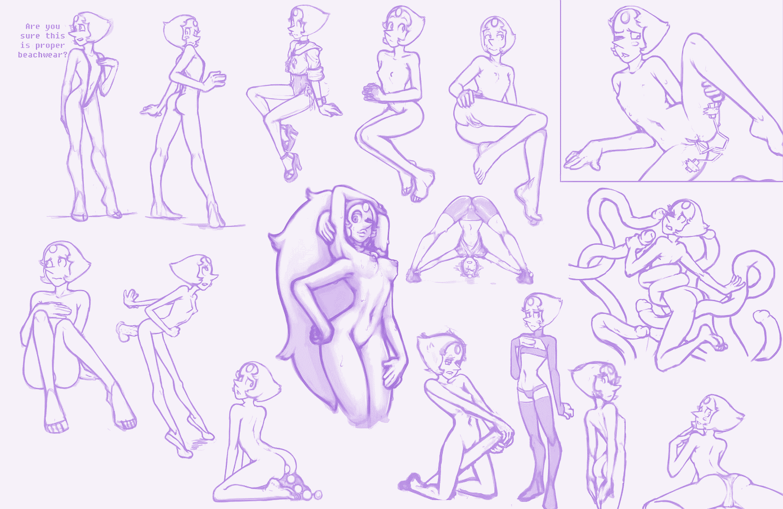 Rule34 – If it exists, there is porn of it / misplacedlines, opal (steven universe), pearl (steven universe) / 297102