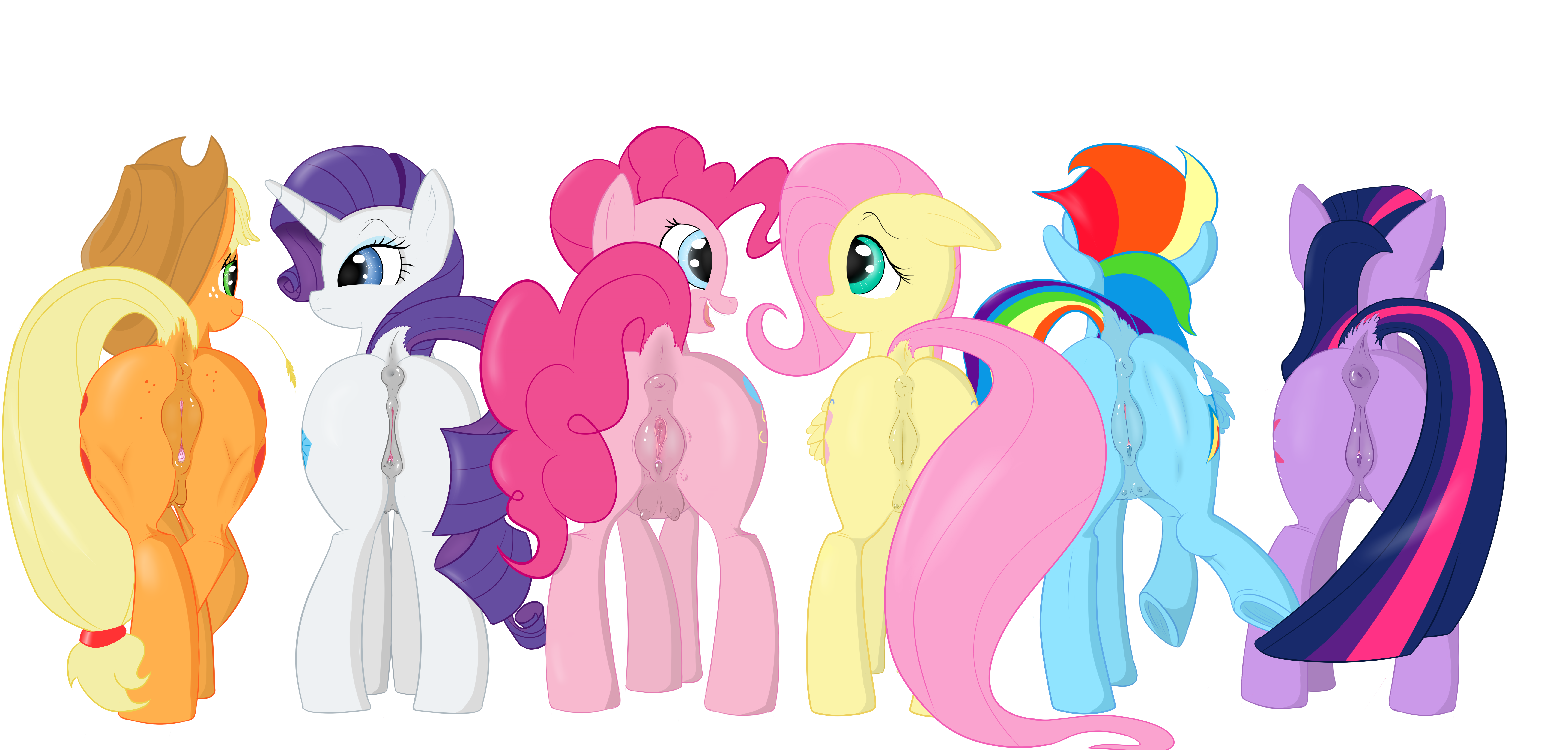 Rule34 – If it exists, there is porn of it / bloss, blossomforth (artist), applejack (mlp), fluttershy (mlp), pinkie pie (mlp) / 297795