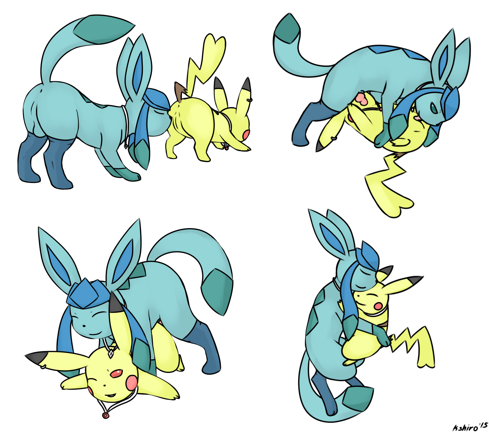 Rule34 – If it exists, there is porn of it / kyoushiro, eeveelution, glaceon, pikachu / 300599