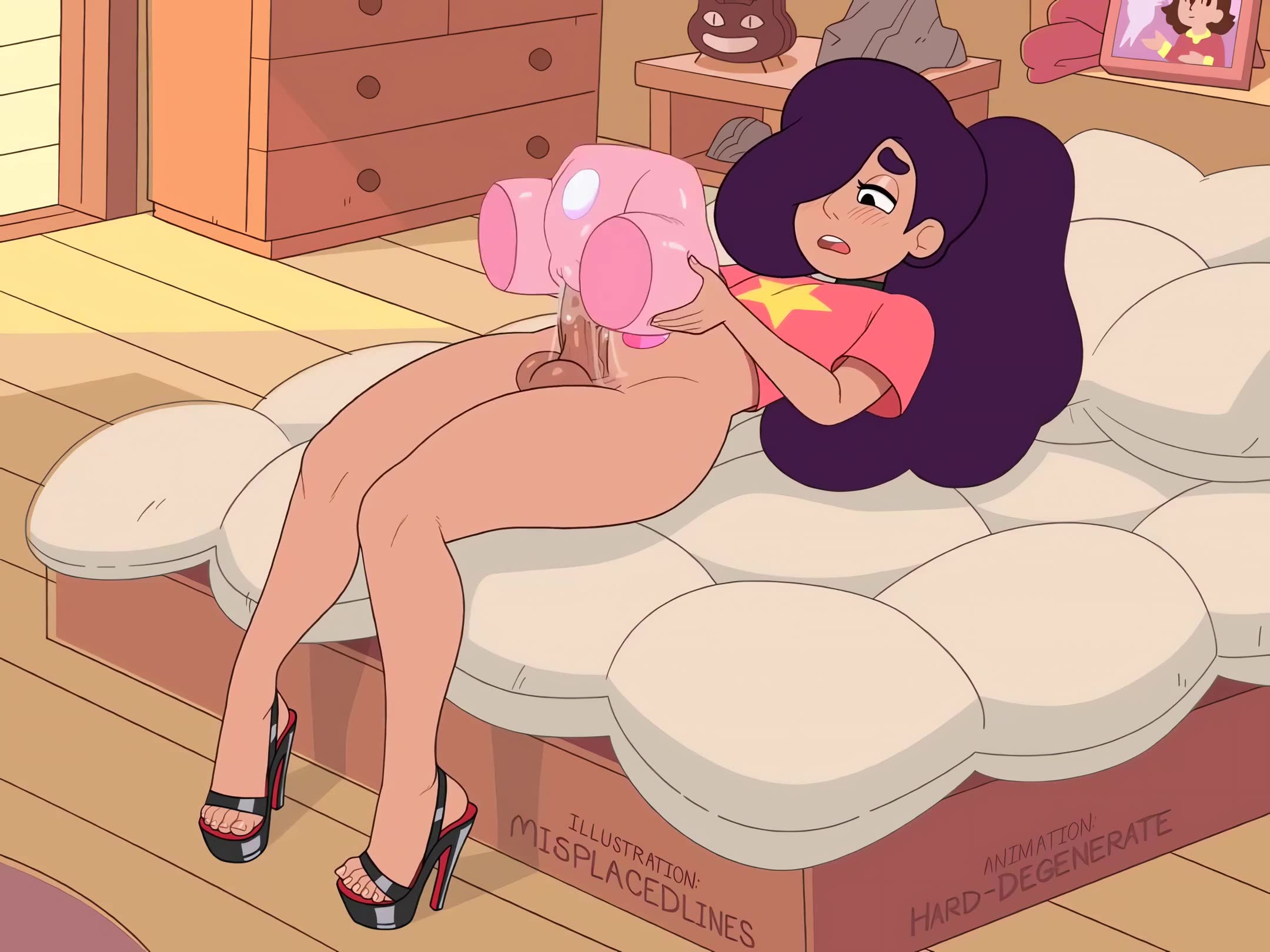 Rule34 – If it exists, there is porn of it / hard-degenerate, misplacedlines, gem (species), pink pearl (steven universe), stevonnie / 8704836