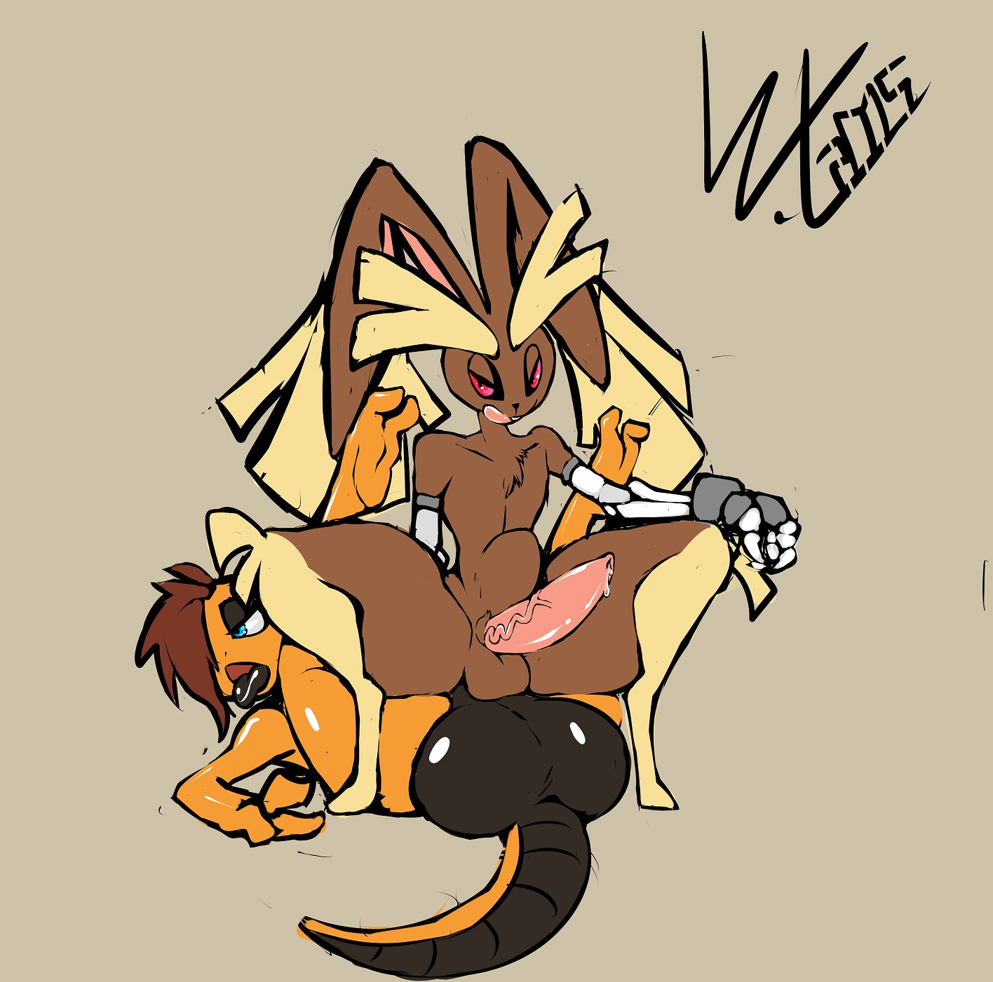 Rule34 – If it exists, there is porn of it / wolflance, lopunny, scrafd, scrafty / 303048