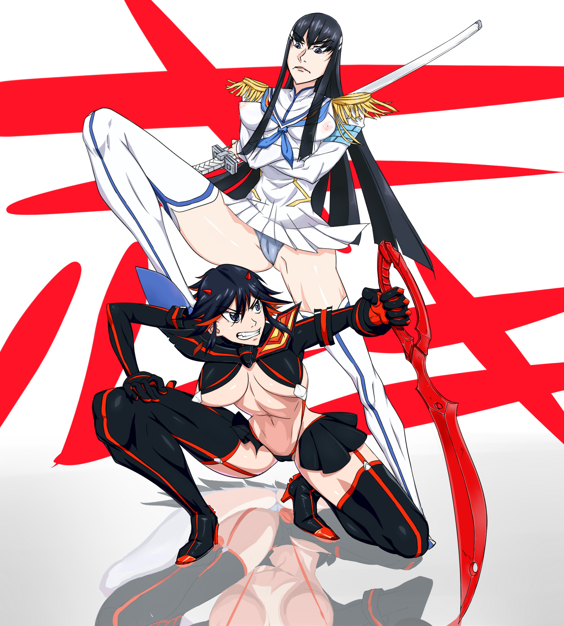 Rule34 – If it exists, there is porn of it / junketsu, kiryuuin satsuki, matoi ryuuko, senketsu / 303833