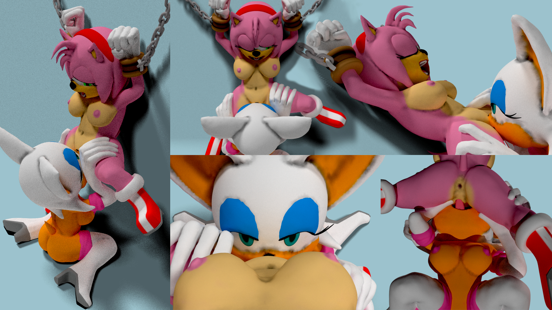 Rule34 – If it exists, there is porn of it / bacn, amy rose, rouge the bat / 303991