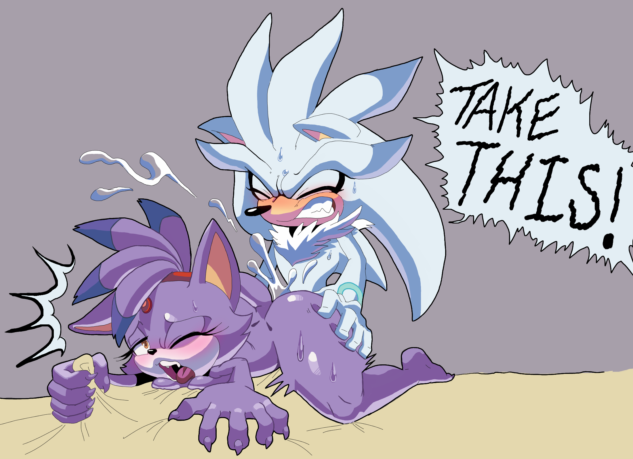 Rule34 – If it exists, there is porn of it / blaze the cat, silver the hedgehog / 8705350
