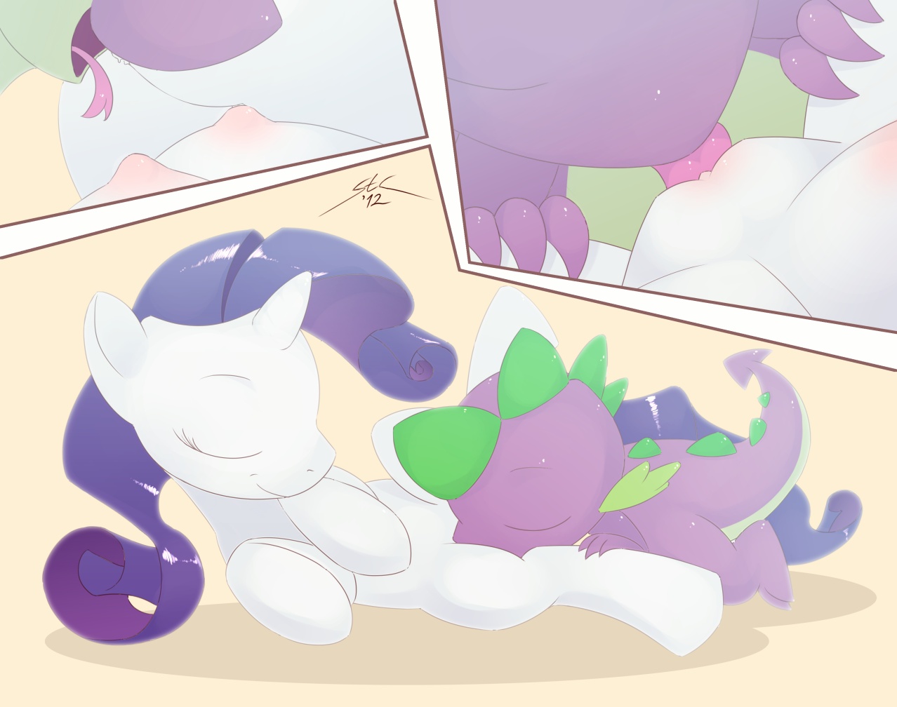 Rule34 – If it exists, there is porn of it / spotty the cheetah, rarity (mlp), spike (mlp) / 305655