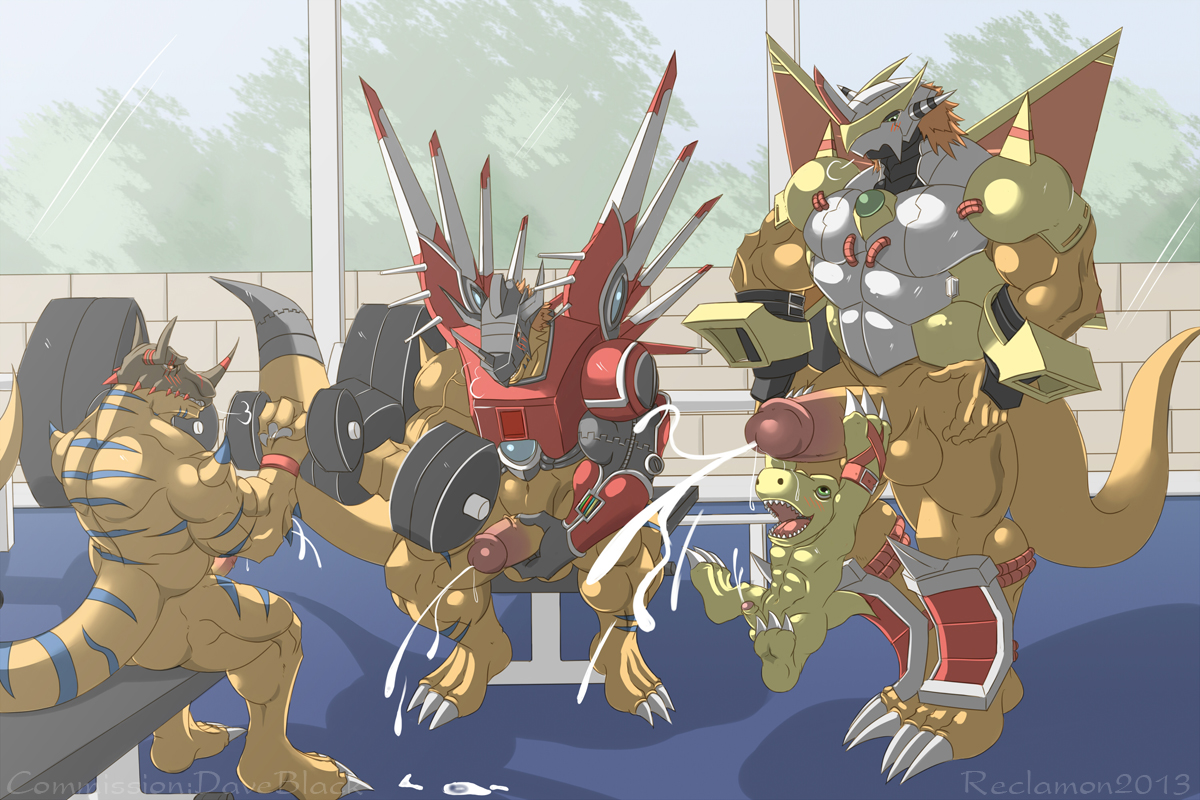 Rule34 – If it exists, there is porn of it / reclamon, agumon, big, geogreymon, risegreymon, rizegreymon, victorygreymon / 305839