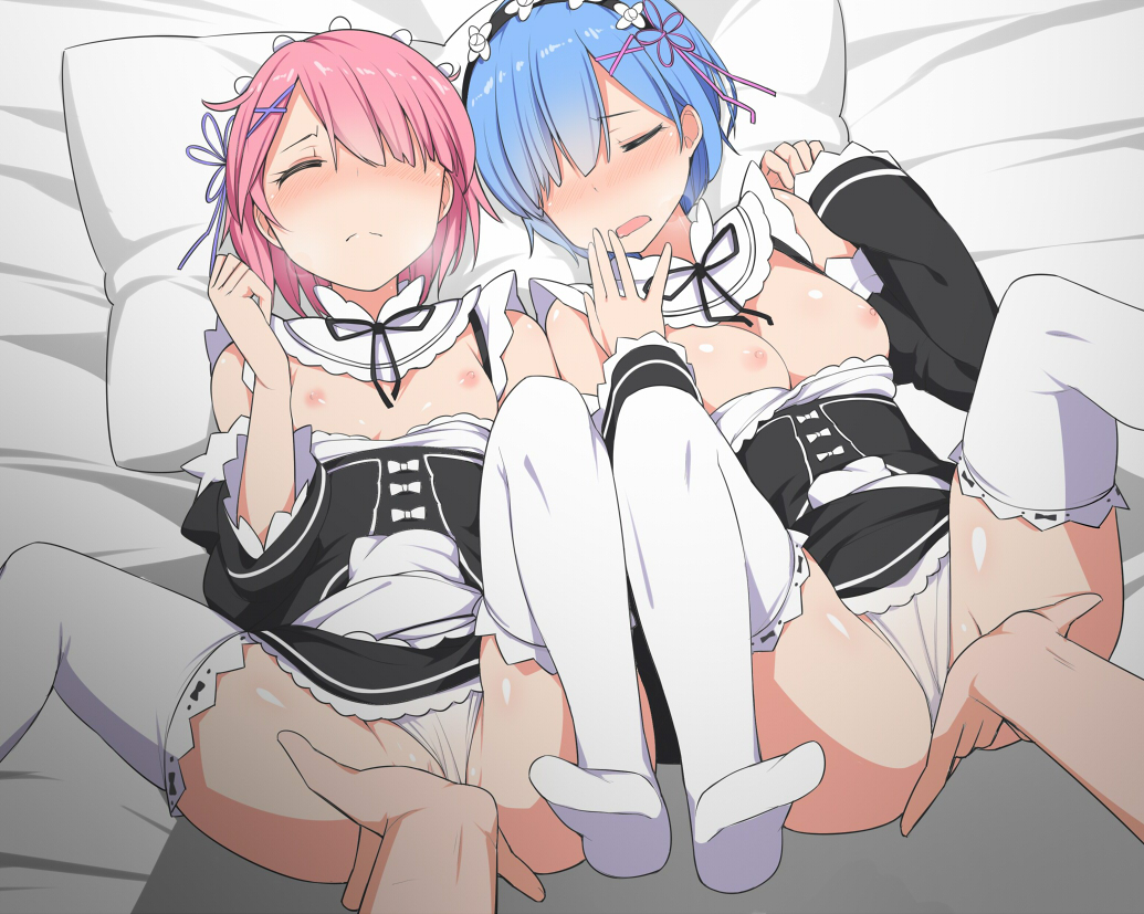 Rule34 – If it exists, there is porn of it / itose ikuto, ram (re:zero), rem (re:zero) / 305907
