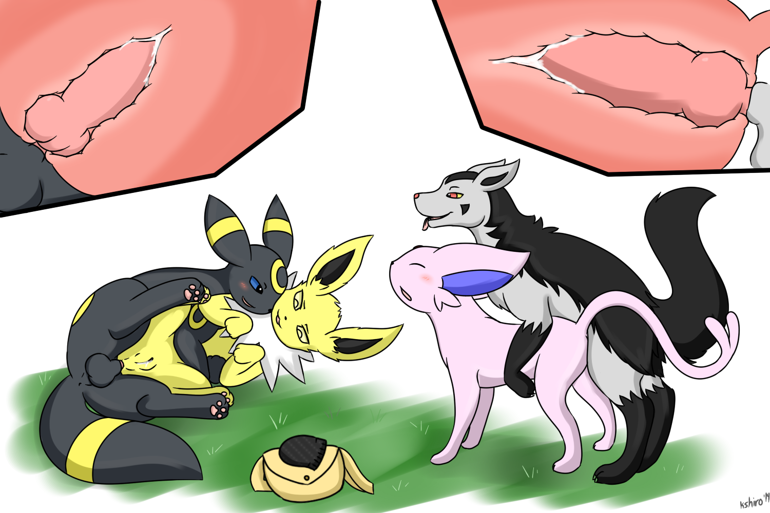 Rule34 – If it exists, there is porn of it / kyoushiro, eeveelution, espeon, jolteon, mightyena, umbreon / 306577
