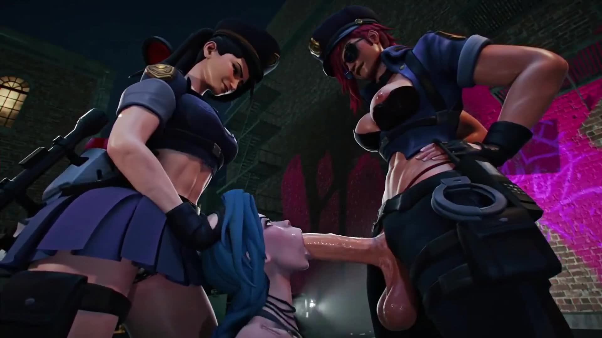 Rule34 – If it exists, there is porn of it / lynya, jinx (league of legends), officer vi, vi / 8705834