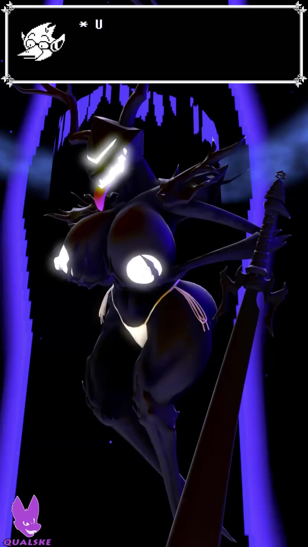 Rule34 – If it exists, there is porn of it / qualske98, berdly, kris (deltarune), ralsei, susie (deltarune) / 8705992