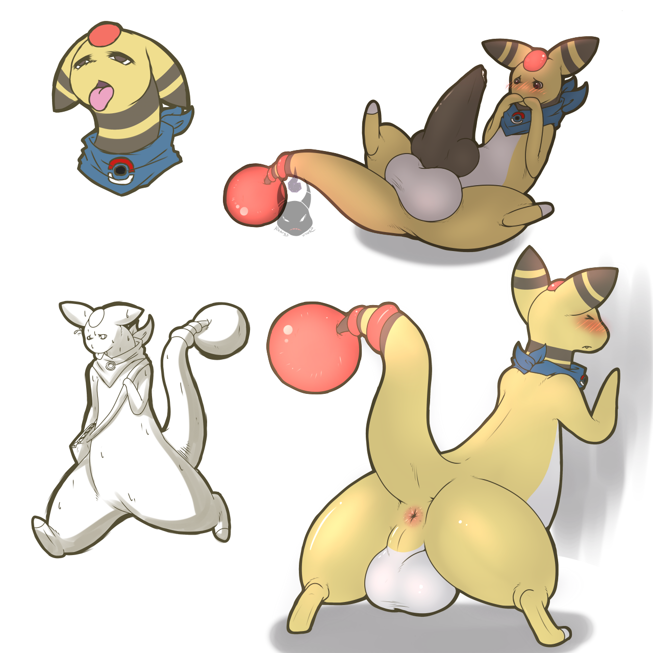 Rule34 – If it exists, there is porn of it / redras shoru, ampharos / 308134