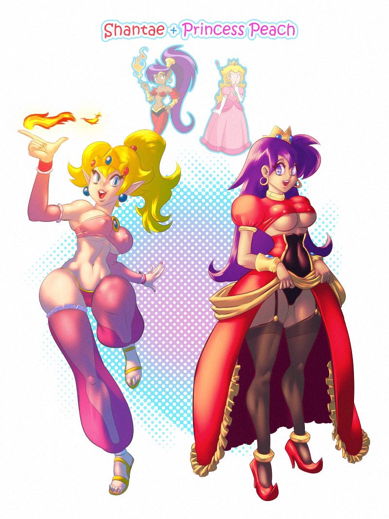 Rule34 – If it exists, there is porn of it / supersatanson, princess peach, shantae (character) / 308471