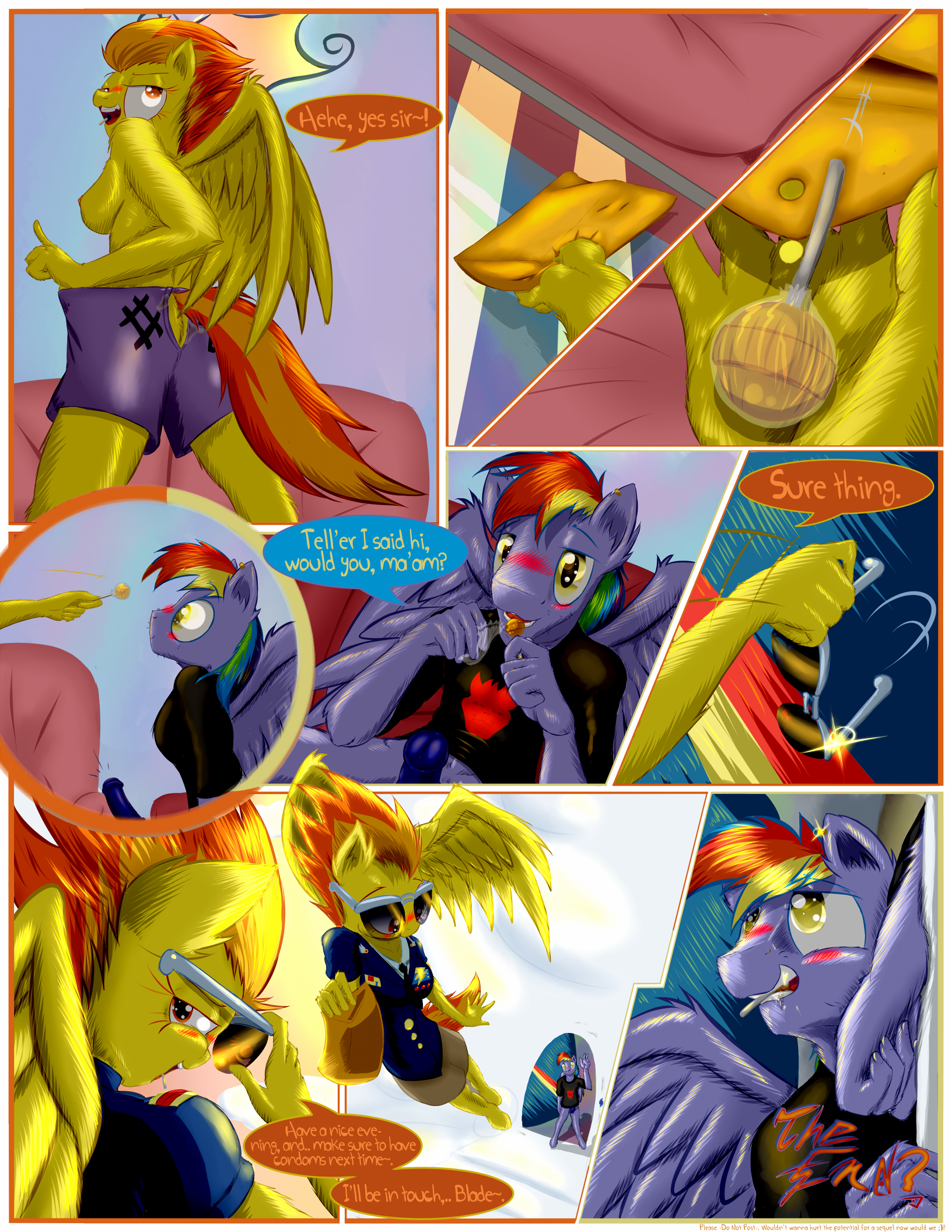 Rule34 – If it exists, there is porn of it / frist44, rainbow blaze, spitfire (mlp), wonderbolts (mlp) / 308625